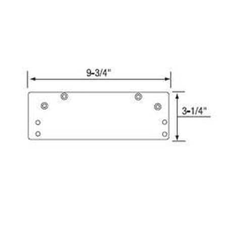 Norton Door Controls 1688690 Overhead Holder or Narrow Top Jamb Drop Plate Dark Bronze 1688690
